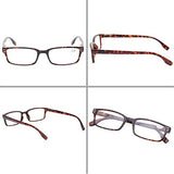 READING GLASSES 4 Pack Spring Hinge Comfort Readers Plastic Includes Sun Readers