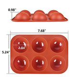 5pcs Half Circle Sphere Silicone Mold for Hot Chocolate Bomb, Baking Mold for Making