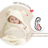 Baby Swaddle Blanket Boys Girls Cute Cotton Plush Receiving Blanket Newborn Sleeping