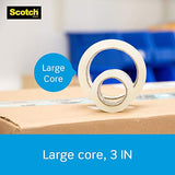 Scotch Heavy Duty Shipping Packaging Tape, 1.88" x 54.6 Yards, 3" Core