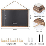 Emfogo 16x11 Wood Bulletin Boards with Linen Wall Bulletin Board
