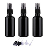 2oz Glass Spray Bottles for Essential Oils, Small Black Spray Bottle, Fine Mist Spray