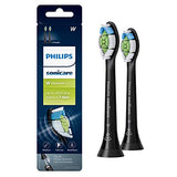 Genuine Philips Sonicare DiamondClean Toothbrush Head, 2 Pack, Black, HX6062/95