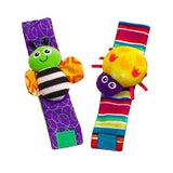 Blige SMTF Cute Animal Soft Baby Socks Toys Wrist Rattles and Foot Finders