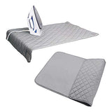 Houseables Ironing Blanket, Magnetic Mat Laundry Pad, 18.25"x32.5", Gray, Quilted