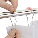 Amazer Shower Curtain Hooks Rings, Stainless Steel Shower Curtain Rings and Hooks