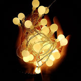 WERTIOO 33ft 100 LEDs Battery Operated String Lights Globe Fairy Lights