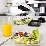 Fullstar Vegetable Chopper - Spiralizer Vegetable Slicer - Onion Chopper with Container