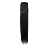 Clip in 100% Remy Human Hair Extensions 8''-24'' Full Head 8pcs 18clips Long Soft Silky Straight for Fashion Beauty #1 Jet Black 20" / 20 inch 100g