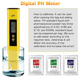 PH Meter for Water Hydroponics Digital PH Tester Pen 0.01 High Accuracy Pocket Size