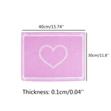ONNPNN Nail Art Silicone Hand Pillow Cushion Foldable Manicure Table Mat Desk Pad Practice Workspace Design Plate Arm Rest Cover Cute Dot Lace Pattern Washable Beauty Care Salon Tool, Rose Red