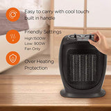 PELONIS PHTA1ABB Portable, 1500W/900W, Quiet Cooling & Heating Mode Space Heater