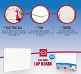 Dry Erase White Board 9"X12" Wipe Off Lap Board (Blank Dry Erase Board)