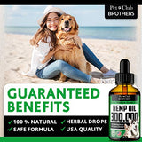 PETCLUBBROTHERS B Hemp Oil for Dogs & Cats 300,000 - Premium Hemp Seed Oil