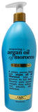 OGX Renewing Moroccan Argan Oil Shampoo and Conditioner Pump Bottle Salon Size Set (2 x 25.4 Oz)