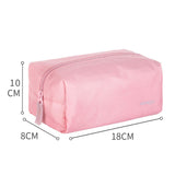 MINISO Minigo Waterproof Travelling Cosmetic Make-up Storage Bag 1 Layer, Portable Makeup Pouch Travel Organizer Bag - Pink