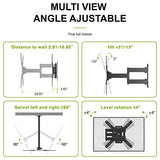 USX MOUNT Full Motion Swivel Articulating Tilt TV Wall Mount Bracket for 26-55" LED