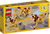 LEGO Creator 3in1 Wild Lion 31112 3in1 Toy Building Kit Featuring Animal Toys for Kids