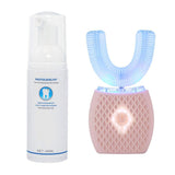 Ultrasonic Toothbrush Automatic Toothbrush Teeth Whitening Toothbrush Manual Toothbrush for Adults 360°Electric Toothbrush Upgraded Rechargeable Washable Travel Home Dual-use (Pink)