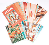 Artivo Peach Teal Aesthetic Wall Collage Kit, 50 Set 4x6 inch, VSCO Girls Bedroom Decor