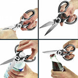 Kitchen Shears by Gidli - Lifetime Replacement Warranty- Includes Seafood Scissors