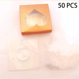 False Eyelashes Packaging Box - 50 pcs Empty False Eyelash Care Storage Case Box - 3D Eyelashes Box - Container Strip Case Lash Trays Makeup Tool