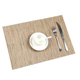 U'Artlines Placemat, Crossweave Woven Vinyl Non-Slip Insulation Placemat Washable