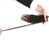 8 pcs/Pack Ombre Crochet Curly Wave Havana Mambo Senegalese Twist Hair Extension For Women 12 Roots/Pcs Synthetic Fluffy 12 Inch Spring Twist Crochet Braiding Hair (Black&Brown(1B/30#))