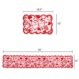 Beeager 5 Pack Valentines Day Decorations Sets - Valentines Day Table Runner