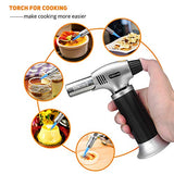 Sondiko Butane Torch, Culinary Torch Refillable Kitchen Butane Torch Lighter