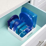 YouCopia StoraLid Food Container Lid Organizer, Medium, White