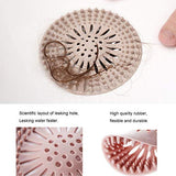 Hair Catcher Durable Silicone Hair Stopper Shower Drain Covers Easy to Install and Clean Suit