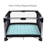 Stretchy-Pack-n-Play-Playard-Sheets-Brolex 2 Pack Portable Mini Crib Sheets,Convertible