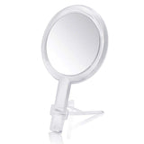 Gotofine Double Sided 1x - 7X Magnification Hand Held Makeup Mirror with Stand,Clear (7X)