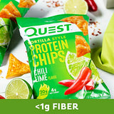 Quest Nutrition Tortilla Style Protein Chips, Chili Lime, Baked, 1.1 Ounce (12 Count)