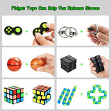 8 Pcs Sensory Fidget Toys Set for Kids Adults Girls- Stress Reducer Anxiety Relief Toys