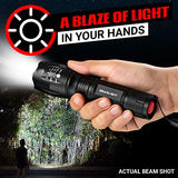 GearLight LED Tactical Flashlight S1000 [2 Pack] - High Lumen, Zoomable, 5 Modes