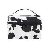 STAYTOP Travel Cosmetic Bag Animal Cow Print Toiletry Makeup Bag Pouch Tote Case Organizer Storage with Zipper for Women Girls