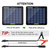 ECO-WORTHY 12 Volt 5 Watt Solar Trickle Charger for 12V Batteries Portable Power