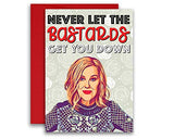 Schitt’s Creek Card Moira Rose Never Let The Bastards Get You Down 5x7 inches