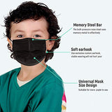 kids Colored Disposable Face Mask Children 3-Ply Face Masks (5 Solid Colors)