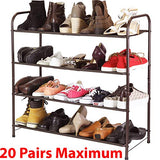 Simple Houseware 4-Tier Shoe Rack Storage Organizer, Bronze