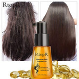 RtopR Moroccan Hair Essential Oil - Prevent Hair Loss, Hair Care Essential Oil for Dry Damaged Hair Men and Women, Healthier Scalp Soft and Light Care for Damaged Hair, Giving Shine and Gloss