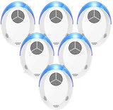 Bocianelli Ultrasonic Pest Repeller 6 Pack, 2020 Pest Repellent, Pest Control Set