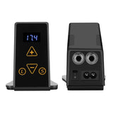 Tattoo Power Supply, 2 Types Mini Digital LCD Tattoo Machine Power Supply for Tattoo Machine Artists Foot Pedal, Black(US)