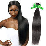 GoldRose Beauty Grade 6A Brazilian Virgin Human Hair Silky Straight Hair Weaving 1 Bundle 26 Inch Natural Black Color