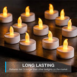 Vont LED Candles, Lasts 2X Longer, Realistic Tea Lights Candles, LED Tealight Candles