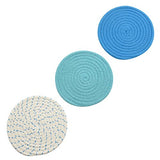 Kitchen Pot Holders Set Trivets Set 100% Pure Cotton Thread Weave Hot Pot Holders Set