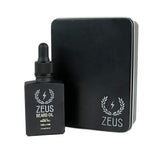 ZEUS Beard Oil made with Organic Oils - Natural Oil for Men in Gift Tin - Vanilla Rum