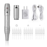 Charme Princesse Permanent Makeup Wireless Rotary Tattoo Machine With 1pc Wireless Battery 15pcs Needles For Eyebrow Eyeliner Lip Tattoo Machine EM509-2
